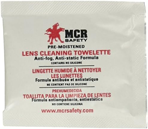 Кърпа за почистване на лещи MCR Safety LCT С защита срещу замъгляване и статични - 100 Кърпички