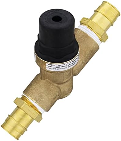 Клапан на Регулатора на налягането на водата Resideo - 1in DN25 Pex Crimp 0-250PSI Предпазен Клапан за жилищни