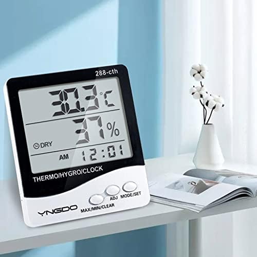 LUVADU ZCX Цифров Стаен Термометър Мини Стайни Термометри За помещения, следи температурата, Точно влага, Домашен термометър (Цвят: A)