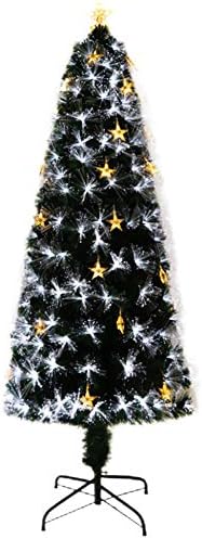 4-Подножието на Изкуствена Коледна елха, Прикачени дърво от ела Премиум-клас с led подсветка и сгъваема метална стойка,