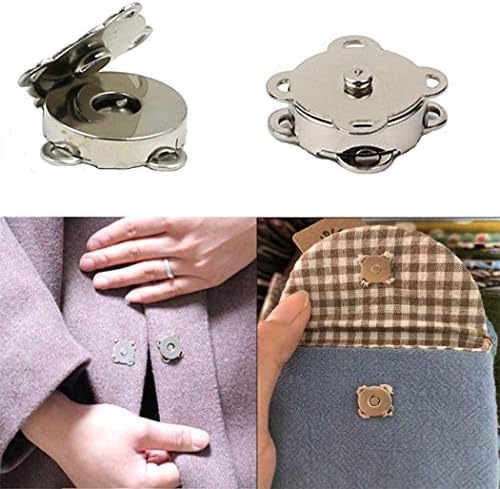 WAFJMAF 10 Комплекта Вшитых Магнитни копчета за чанта във формата на Цвете Сливи, Ключалки, Застежек за Портмонета,