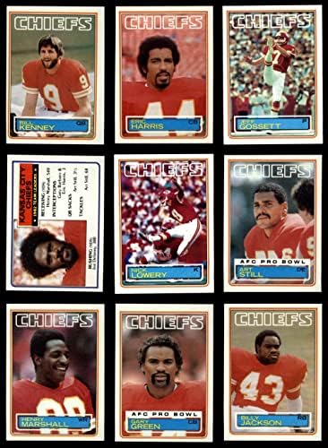 1983 Topps Kansas City Chiefs Почти пълен набор от команди Kansas City Chiefs (Комплект) NM / MT Chiefs