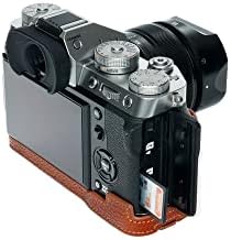 Калъф за фотоапарат X-T5, BolinUS Ръчно изработени От Естествена Кожа, Половината от своята практика за фотоапарат Калъф за фотоапарат Fuji Fujifilm X-T5 XT5, Версия с по-ниския от