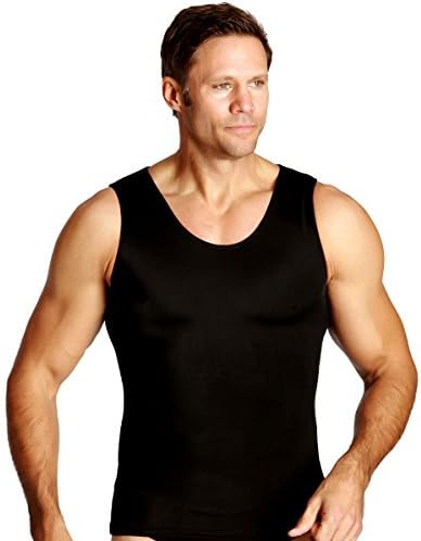 Insta Slim ISPRO Майк за отслабване на мускулите, Коригиращото Бельо, Компресиране Тениска за мъже (Произведено в САЩ)