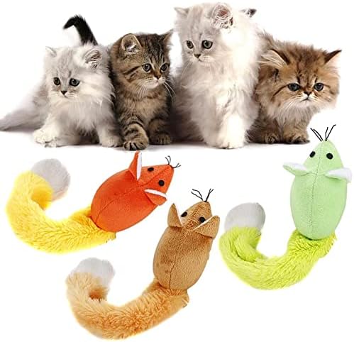 Honrane Играчки от коча билка, Здравословни детски Играчки за Дъвчене За никнене на млечни зъби при Коте за Котки и Котенца,