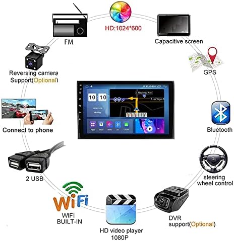 PLOKM Android 11,0 Авто Радио Стерео Двоен Din, GPS Навигация Bluetooth Главното устройство за Honda CR-V, CRV 2006-2012
