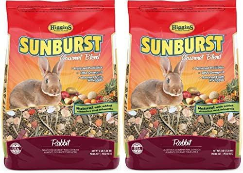 Higgins 2 опаковки храна за зайци Sunburst Gourmet Blend, по 3 кг Всяка