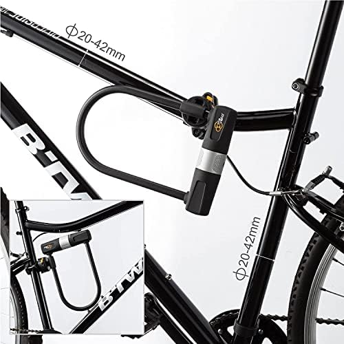 Комплект велосипедни U-Замъци Via Вело 2, Система Еднакви ключа, 4 Еднакви ключа, Тежкотоварни Скоба 14 мм, кабел 10 mm