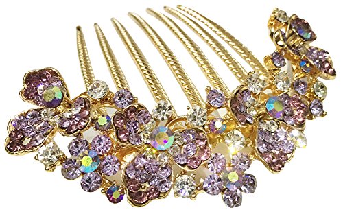 AnVei-Nao/ дамски луксозни кристали и впечатлява със своя бохемски стил с цветя, сватбени гребени за коса, аксесоари