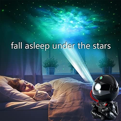SHJQJJLBCQ Проектор Galaxy, Проектор Светлина Астронавти, Звезден Проектор, Детски лека нощ, Проектор за спални, Игри