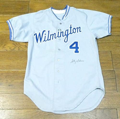 Бейзболна Майк Wilmington Blue Rocks С Автограф, Използван В игрите на Малката лига Бейзбол 4, Размер на 42 - Използваните
