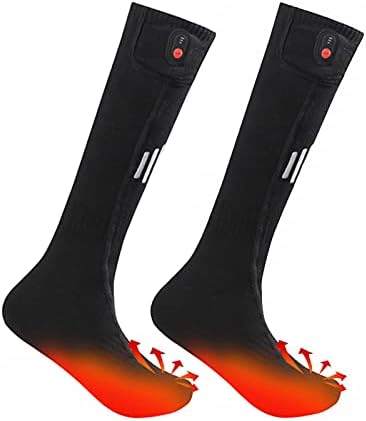 VESNIBA Акумулаторни Електрически Женски Удобни Ловни чорапи, Туристически чорапи с топъл и батерии, Зимни Мъжки чорапи Унисекс