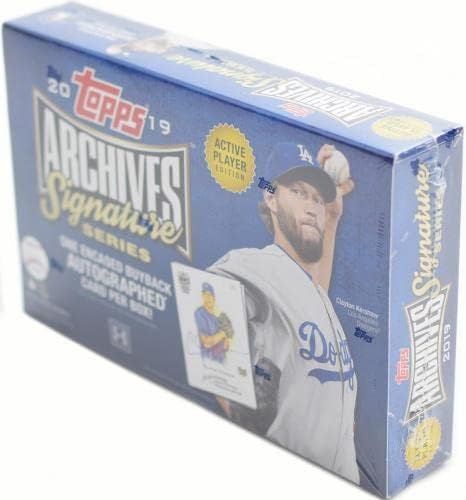Бейзболна Кутия за Хоби Topps Archives Signature Series 2019 - Восъчни Опаковки за Бейзбол
