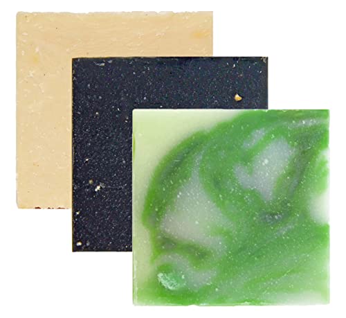 Естествен сапун EarthWise Aromatics - 6 опаковки - Свежо Алое, Борова смола, Дафинов лист - 4,5 грама / Шоколад