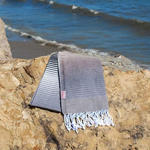Barcelonetta | Турска кърпа | 40x72 инча | Пештемаль за плаж и баня | Натурално, екологично чисто, от памук,