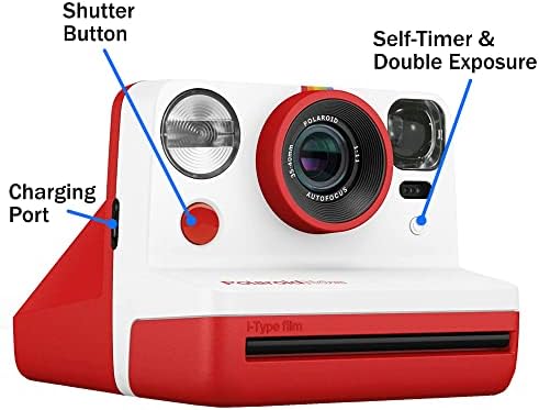 Фотоапарати Polaroid Now I-Type Instant Film Камера, Снимане на филм, Моментално отпечатване на снимки, Чудесен подарък,