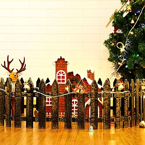 8 Опаковки Елхи, Украса за ограда, Бронзов Мини-Штакетник, Коледно Дърво, Врата за вътрешно градина, Коледна Сватба