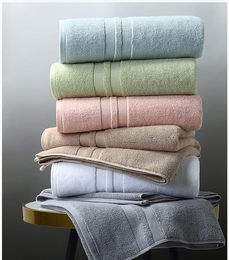 Хавлиени кърпи Комплект Памучни кърпи, кърпи за баня 70x140 см, кърпи за лице за възрастни, Сгъстено Обикновена