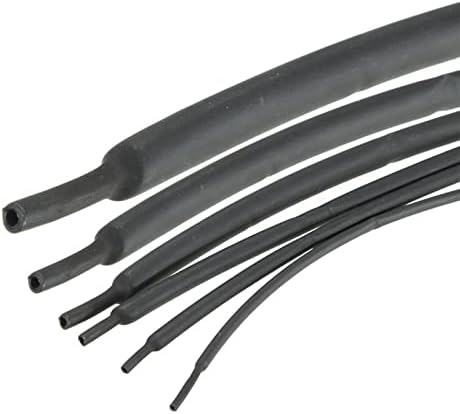 REISEA Свиване Тръба Polyolefin 3:1 свиване тръба Ръкав 50 cm 4,8 мм/1,6 мм, Черни Аксесоари за електрически