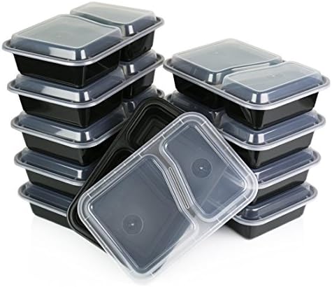 Комплекти обяд кутии Green Direct / Голям контейнер за храна с капак / Bento-Бокс с 2 отделения, Може да се използва
