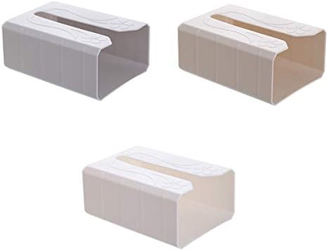 Кутия за салфетки Самозалепващи Кутия за Салфетки Държач за Кърпички, с монтиран на стената Диспенсер за торби за боклук Рафтове За съхранение (Цвят: D)