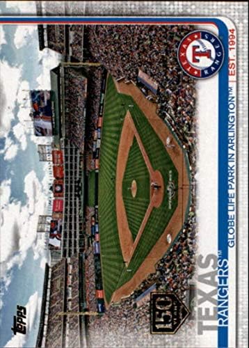 2019 Topps 150th Anniversary #509 Globe Life Парк в Арлингтън, щата Тексас, Бейзболна търговия с картон серия 2 MLB Тексас Рейнджърс