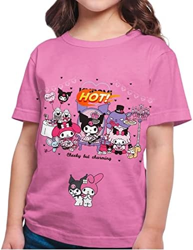 QJMEG/ Тениски с къс ръкав в сладък Анимационен тематика за момчета и Момичета, Модни тениски с 3D-принтом