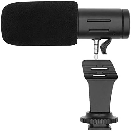 Микрофон камера GFDFD Външен Стерео Микрофон за Интервю с Репортер Камера на Мобилен Телефон Микрофон За Запис