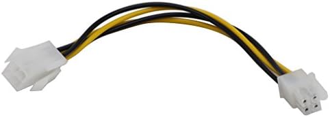 zdyCGTime (комплект от 2 теми) 4-пинов кабел Molex M/ F захранващ Блок ATX 12V 4-Пинов кабел за удължаване на захранване